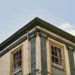 Detalles de fachada edificio Ivens. © Xiloscopio, 2021